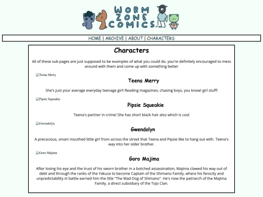 characters screenshot