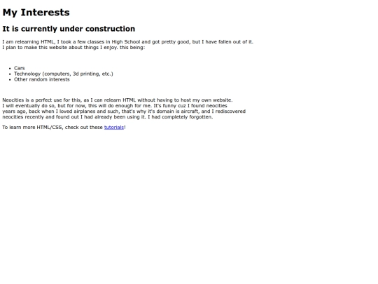 index screenshot
