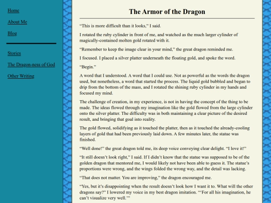 writing/The_Armor_of_the_Dragon screenshot