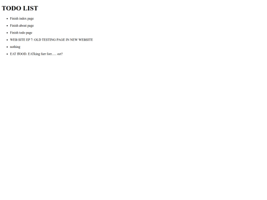 todo screenshot