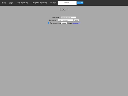 login screenshot
