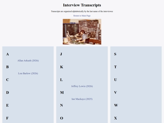 Transcripts screenshot