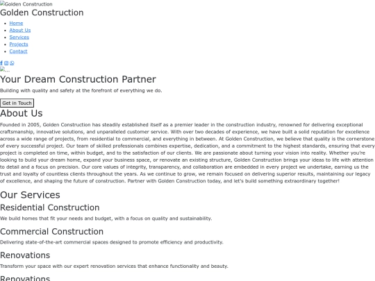 Golden Construction screenshot