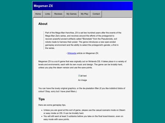 game_reviews/adventure_games/megamanzx screenshot