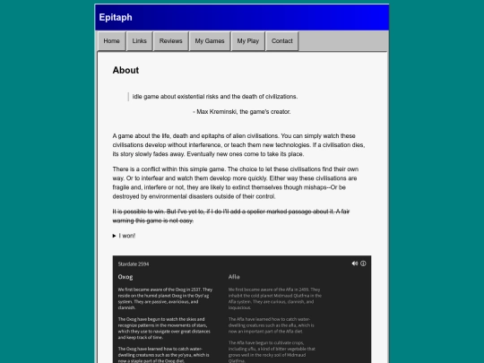 game_reviews/text_game/epitaph screenshot