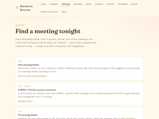 meetings screenshot