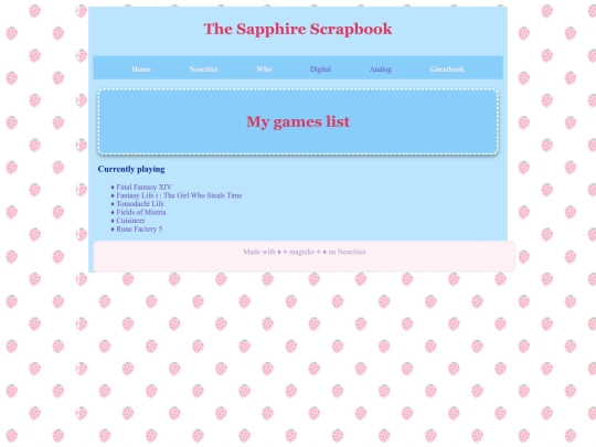 games screenshot