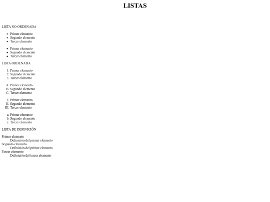 listas screenshot