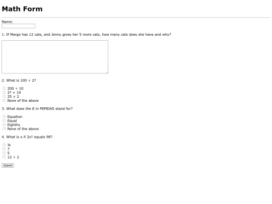 form screenshot