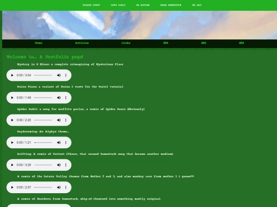 portfoilo screenshot