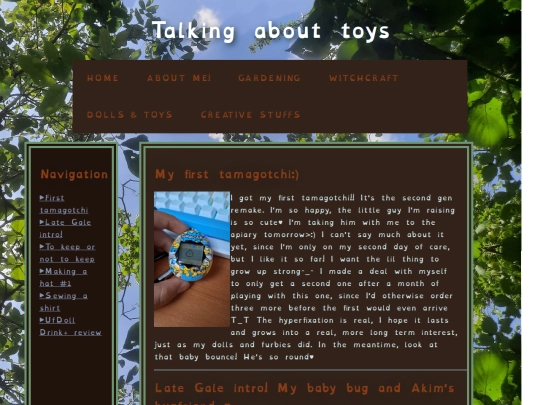 toyblog screenshot