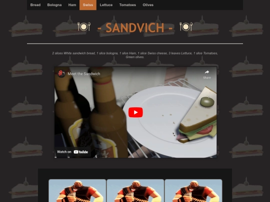 tf2-site/tf2AnimationsSandvich screenshot
