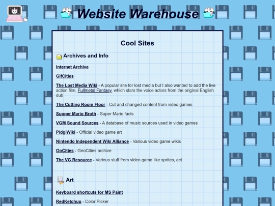 websites screenshot