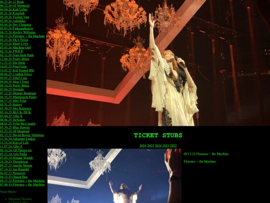 Concerts/2022 screenshot