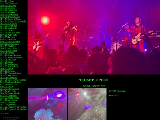 Concerts/2023 screenshot