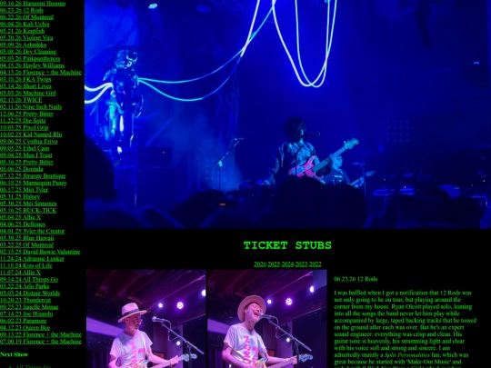 concerts screenshot
