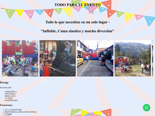 Quince años y Eventos/carrusel/inflable screenshot