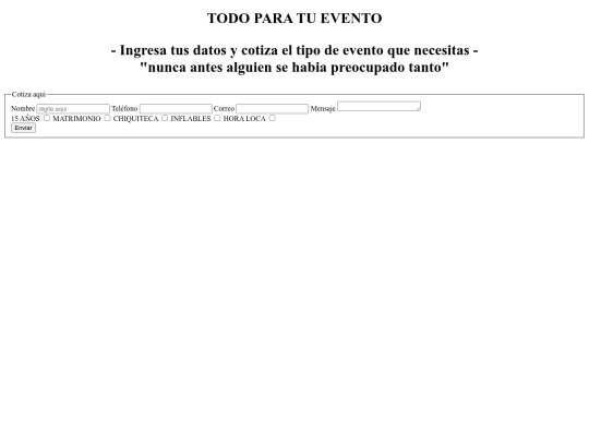 casa de eventos/cotiza screenshot