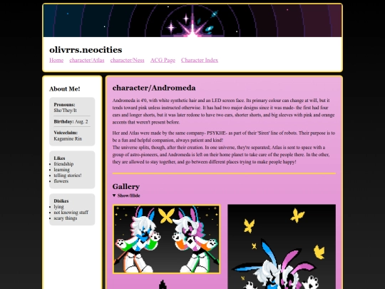character/Andromeda screenshot