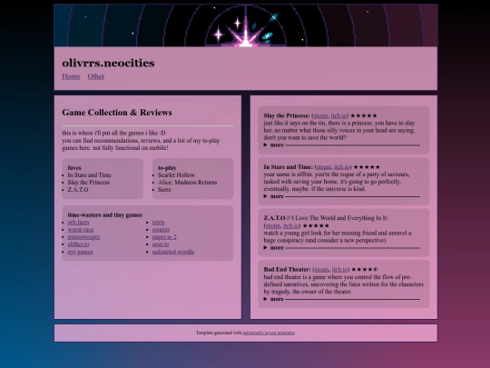 games screenshot