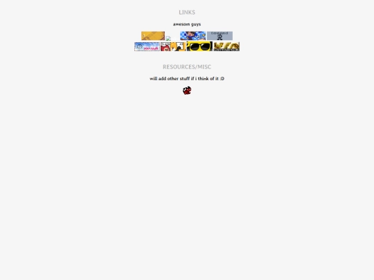 links screenshot