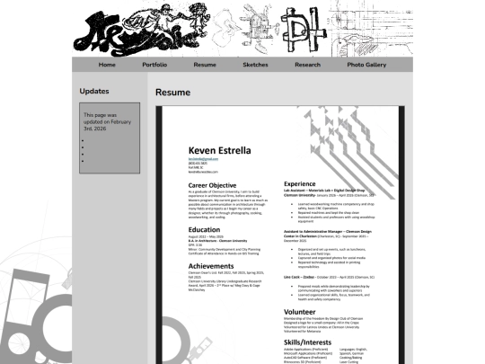 Resume screenshot