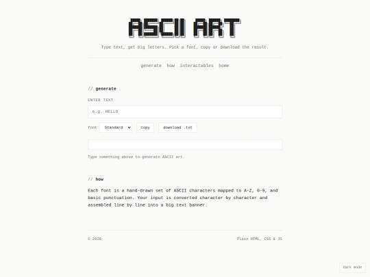 ascii-art screenshot