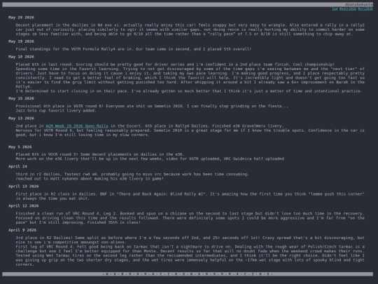 web-log screenshot