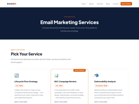 services screenshot