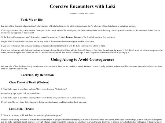 fics/MCU/Loki/Coercion screenshot