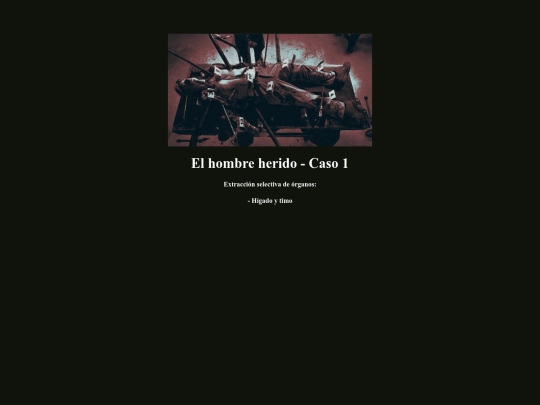 El hombre herido - Caso 1 screenshot