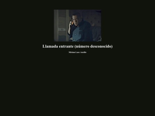 Llamada entrante (número desconocido) screenshot