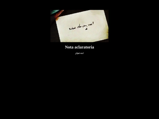 Nota aclaratoria screenshot