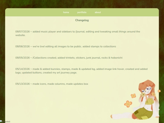changelog screenshot