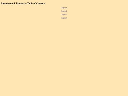 roommatesandromances_table_of_contents screenshot
