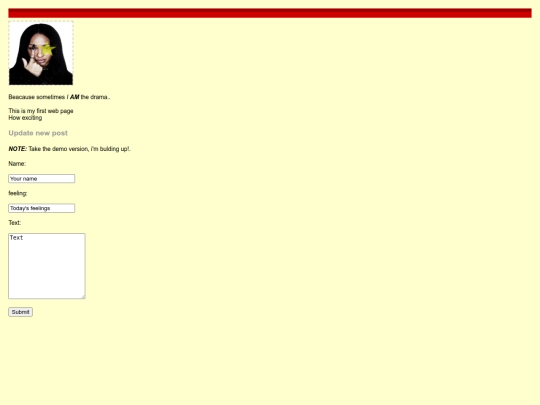 Blog screenshot