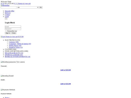 n/bootstrap-shop/register screenshot