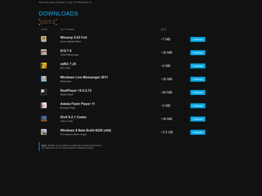 enter/downloads screenshot