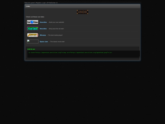 enter/links screenshot