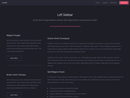 left-sidebar screenshot