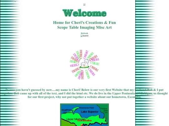 CheriHomePage screenshot