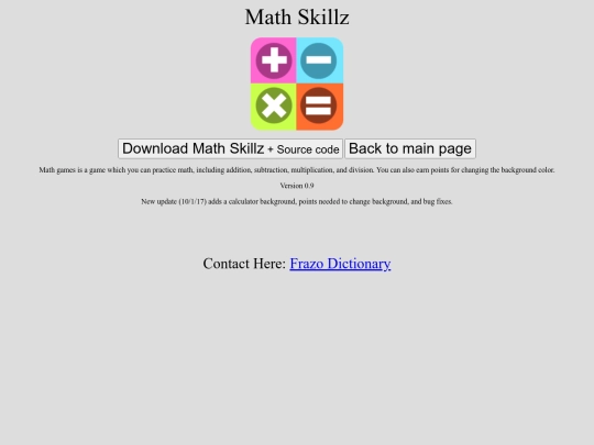 MathSkillz screenshot