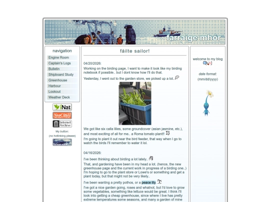 blog screenshot