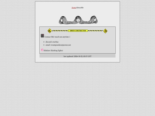 blog/aboutMe screenshot