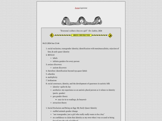 blog/capstone screenshot