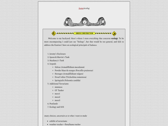 blog/ecolog screenshot