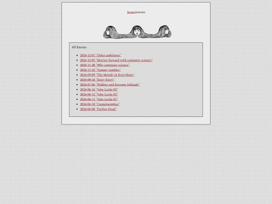 blog/entries screenshot