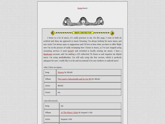 blog/music screenshot