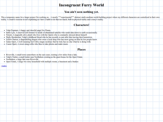 IncongruentFurryWorld screenshot