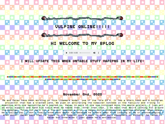 VulpineBlog screenshot